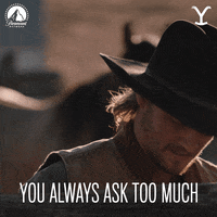 Paramount Network Question GIF by Yellowstone