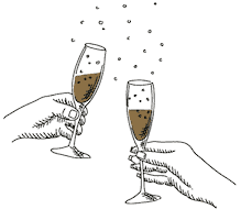 Drink Cheers Sticker by Stadt Baden