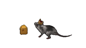 Cheese Rat Sticker by Drakensang Online