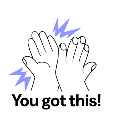 High Five You Can Do This Sticker by Toefl iBT