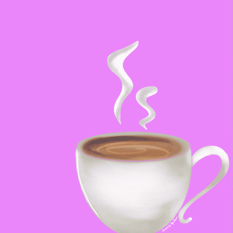 Amyjonesillustrated coffee tea chill relax GIF