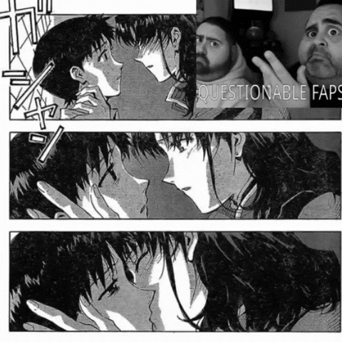 Neon Genesis Evangelion Kiss GIF