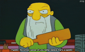 the simpsons paddle GIF