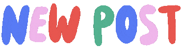 New Post Text Sticker