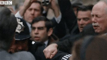 Angry Crowd GIF by BBC