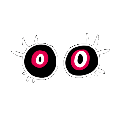 Eyes Wink Sticker by LotteZ