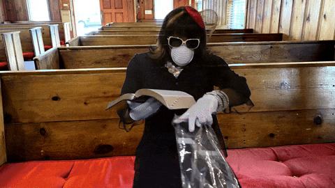 Church Mask GIF by Robert E Blackmon