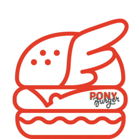 Pony Burger Sticker