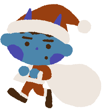 走る Merry Christmas Sticker