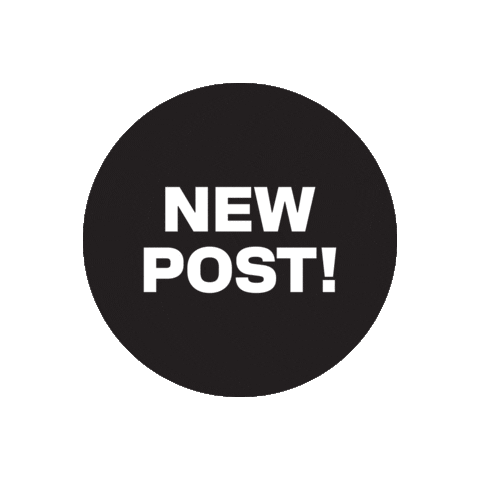 New Post Sticker by Black Oak Creative