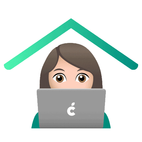 Working From Home Sticker by C3 Creative Code and Content GmbH