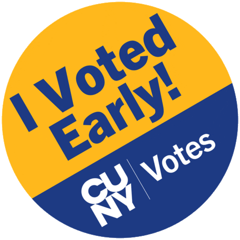 Early Voting Cuny Sticker by City University of New York