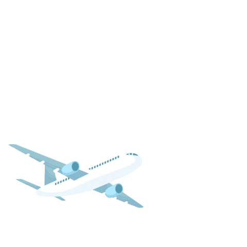 Plane Airport Sticker by ciamaritimabeachwear