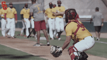 Baseball Tag GIF by USC Trojans