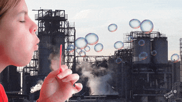 girl bubbles GIF by Kitsune Kowai