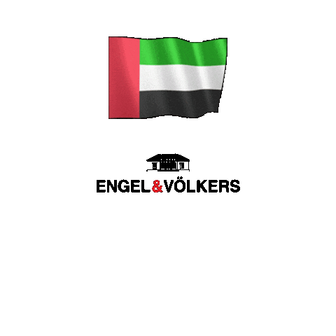 Flag Realestate Sticker by Engel & Völkers Dubai