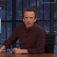 Seth Meyers Reaction GIF by Late Night with Seth Meyers