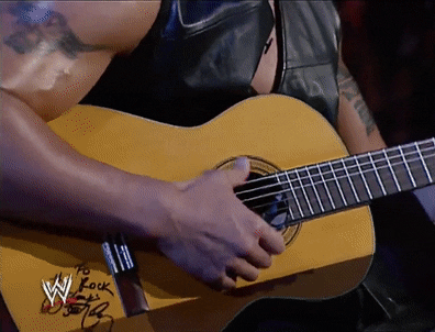 the rock guitar GIF by WWE