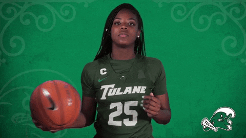 women's basketball tulane GIF by GreenWave - women's basketball tulane GIF by GreenWave