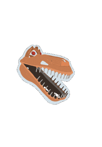 Dinosaur Scrap Sticker by Pittsburgh Botanic Garden