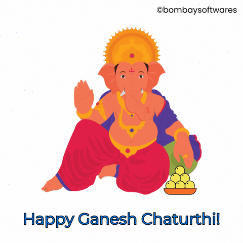 Ganesh Chaturthi Festival GIF by Bombay Softwares