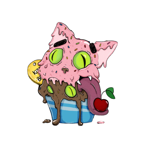Melting Ice Cream Sticker