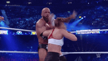 beating up triple h GIF by WWE