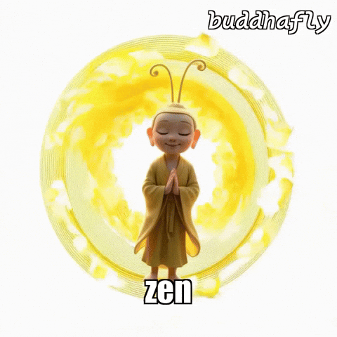 Enlightenment Calming GIF by BuddhaFlyJourney