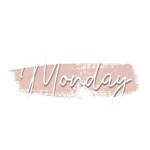 Monday Weekday Sticker by Leisara