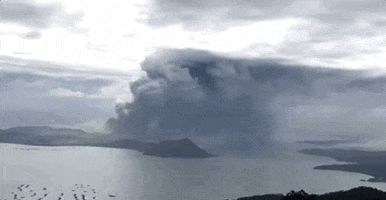 eruption taal volcano GIF