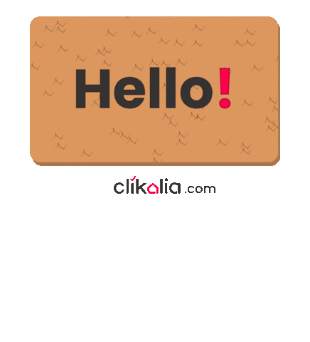 Home Hello Sticker by Clikalia