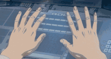 ghost in the shell keyboard GIF