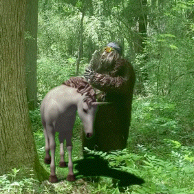 Unicorn Bigfoot GIF by saxsquatch