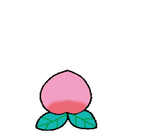 Peach Sticker