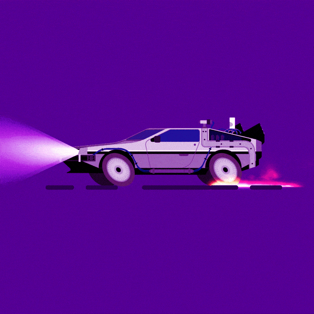 Back To The Future Car GIF