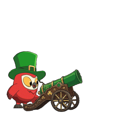 St Patricks Day Confetti Sticker by birb
