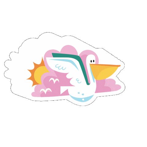 Bird Pelican Sticker by Parks Conservancy