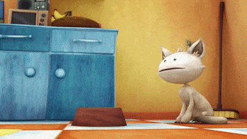 AngeloRules cat crazy mad hungry GIF
