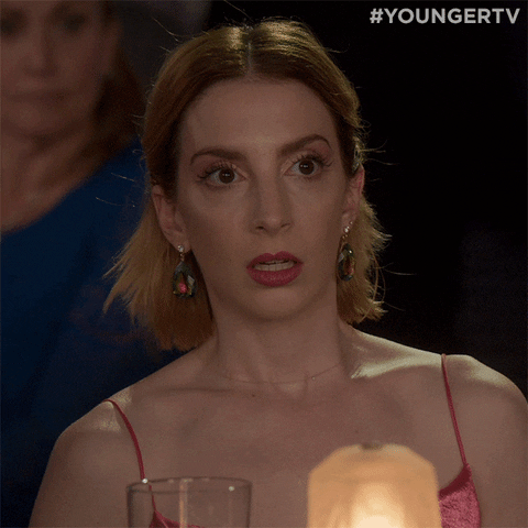 Speechless GIF by YoungerTV