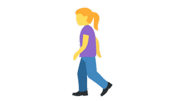 Woman Walking Sticker by EmojiVid