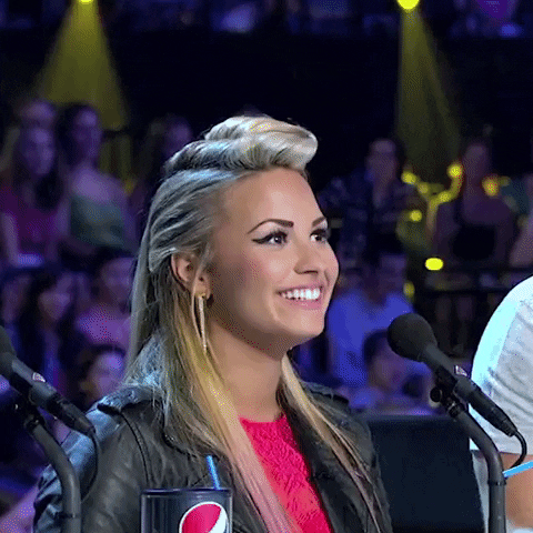 demi lovato laughing GIF by X Factor Global
