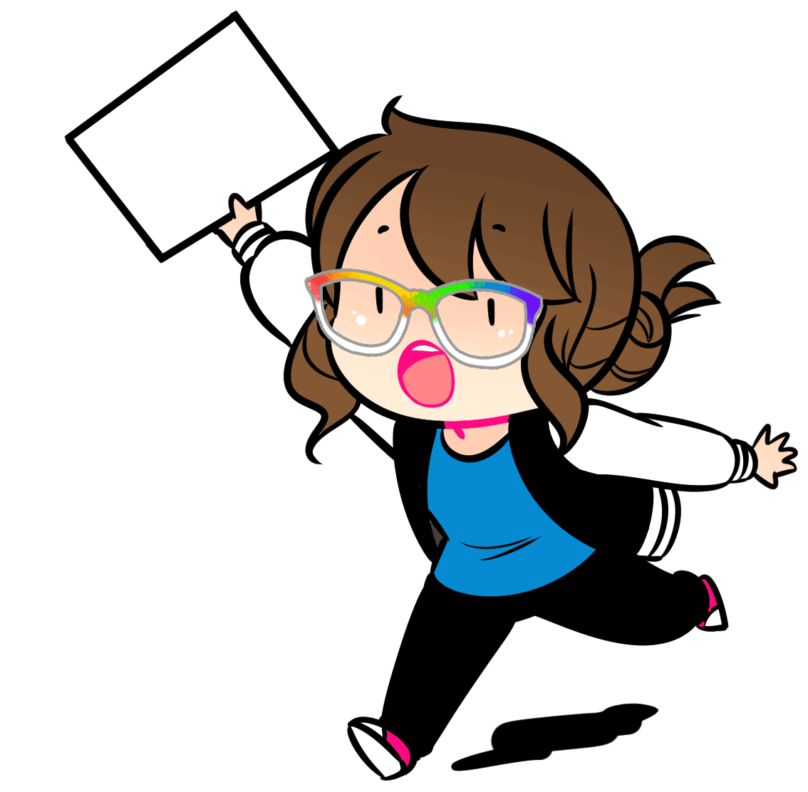 Girl Running Sticker by shourimajo for iOS & Android GIPHY