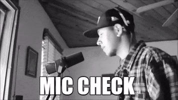 Microphone Mic Check GIF by LiL Renzo