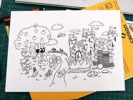 aoutramafalda arte 2016 copic markers ajudaris GIF