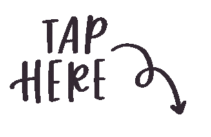 Lettering Tap Here Sticker