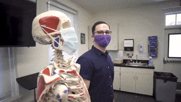 Mask Skeleton GIF by Linfield University