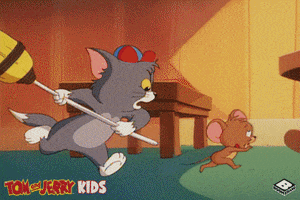 running away tom and jerry GIF