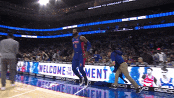 jumping let's go GIF by NBA