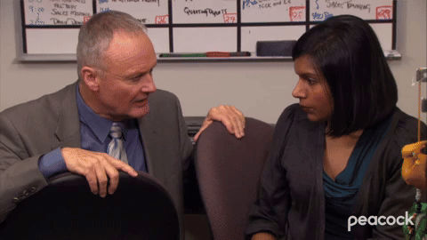 If You Want Me to Be Silent, I'm Gonna Need a Little Something — a reaction GIF from The Office