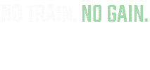 Visionkc No Train No Gain Sticker by MWACA